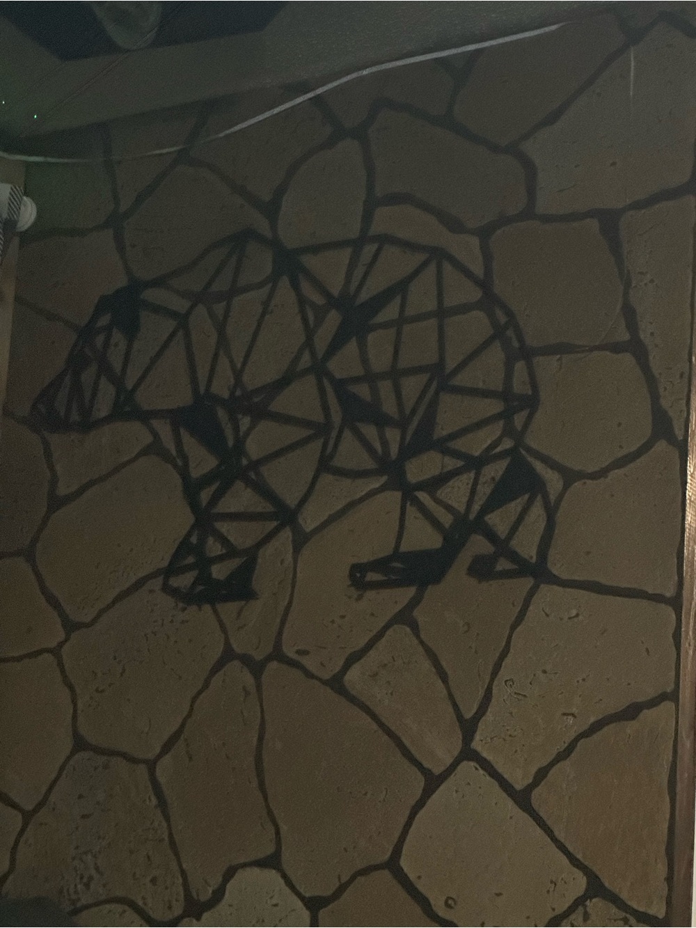 Geometric Bear Wall Art - Black Contemporary Wall Accent
